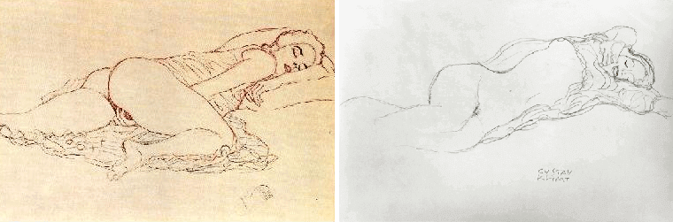  representation of bodies in works of gustav klimt